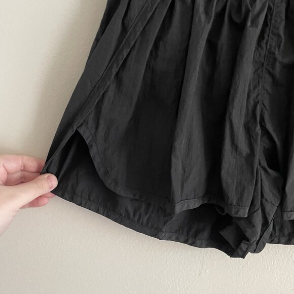 FP Movement Women M Black Smocked High-Rise Lined The Way Home Running Shorts - Picture 4 of 11